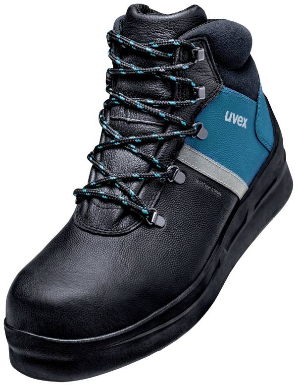 uvex 3 asphaltpro 6559343  Säkerhetsstövlar S3 Skostorlek (EU): 43 Svart, Blå 1 par