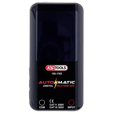 Digitalmultimeter från KS Tools, modellnummer 150.1765, för mätning av elektriska värden; CE-märkt, max 600V.