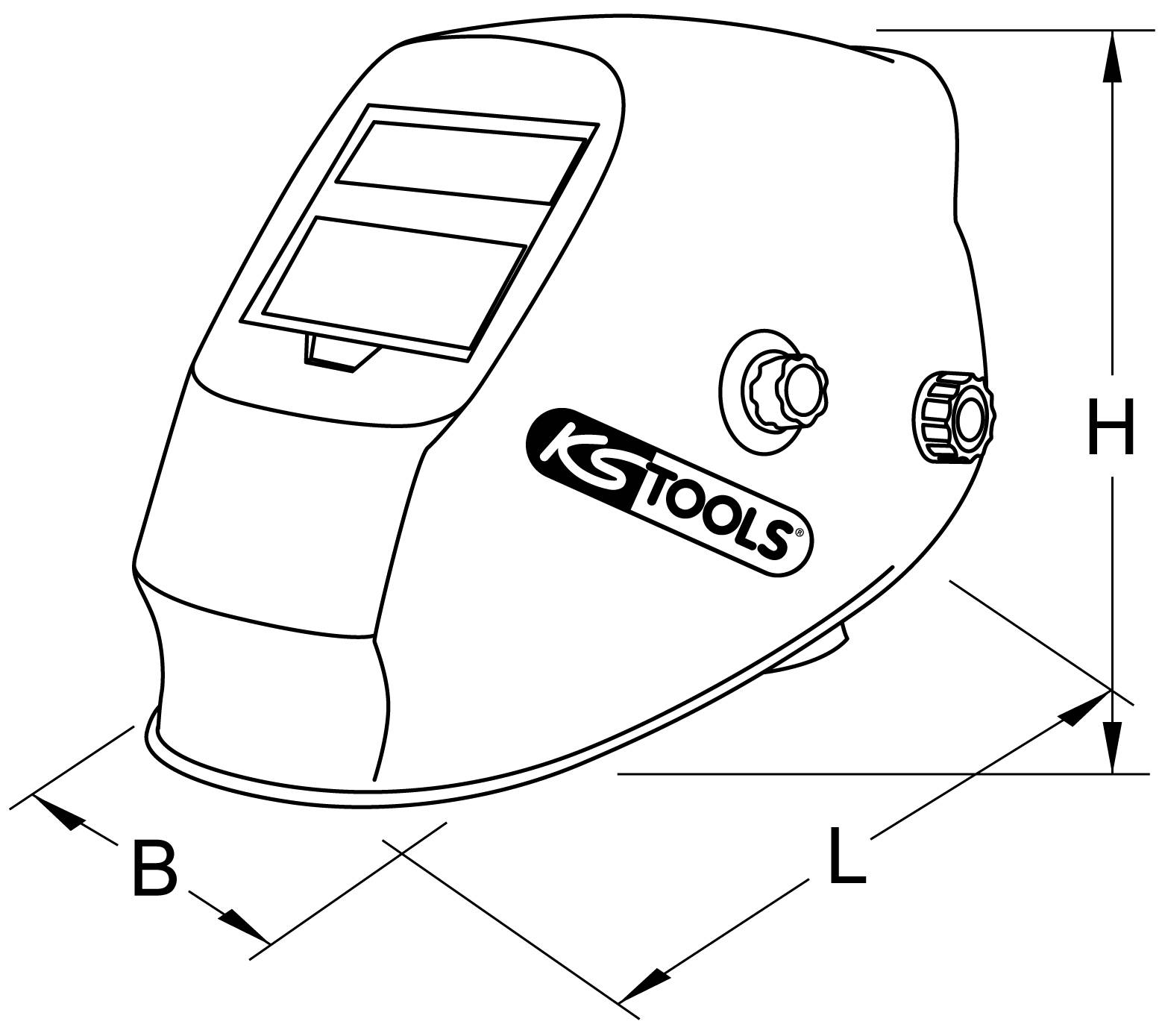 KS Tools NEW-62472 Svettskyddshjälm Svart, Orange, Vit-6