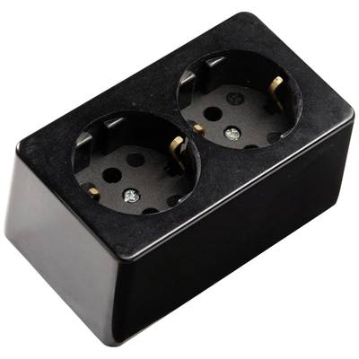 Martin Kaiser 715/sw Eluttag Utanpåliggande 1-pack IP20 Svart