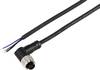 TRU COMPONENTS TC-12832996 Sensor/ställdon-anslutningskabel M12 Antal poler (RJ): 4 Koppling vinklad 5 m 1 st
