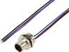 TRU COMPONENTS TC-12833204 Sensor/aktuator-stiftkontakt M12 Antal poler (RJ): 3 Kontakt hane inbyggd 0.5 m 1 st