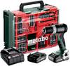 Metabo BS 18 L BL Set 613155710 Borrskruvdragare batteri 18 V 2 Ah Li-Ion inkl. 2x batterier, borstfri, inkl. väska, inkl. laddare, inkl. Tillbehör