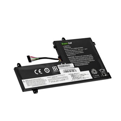 En laptopbatteri med varningsmeddelanden på flera språk och varumärken. Den visar kabelanslutningar och symboler för säkerhet och återvinning.