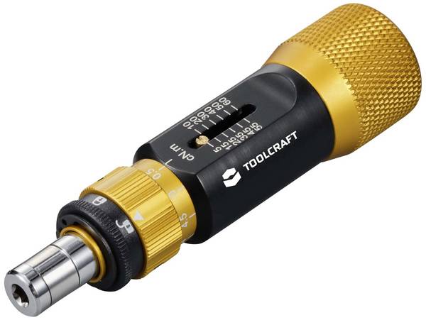 TOOLCRAFT TO-9627246 Vridmomentskruvmejsel Elektronik och finmekanik Storlek (skruvmejsel) 4 mm
