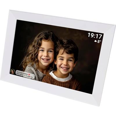 Denver PFF1012w Digital WiFi-bildram 25.7 cm 10.1 tum EEK: C (A - G) 1280 x 720 Pixel 16 GB Vit