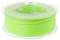 Grön 3D-skrivare filamentrulle, jämnt upprullad på en transparent plastspole. Perfekt för 3D-utskrift.