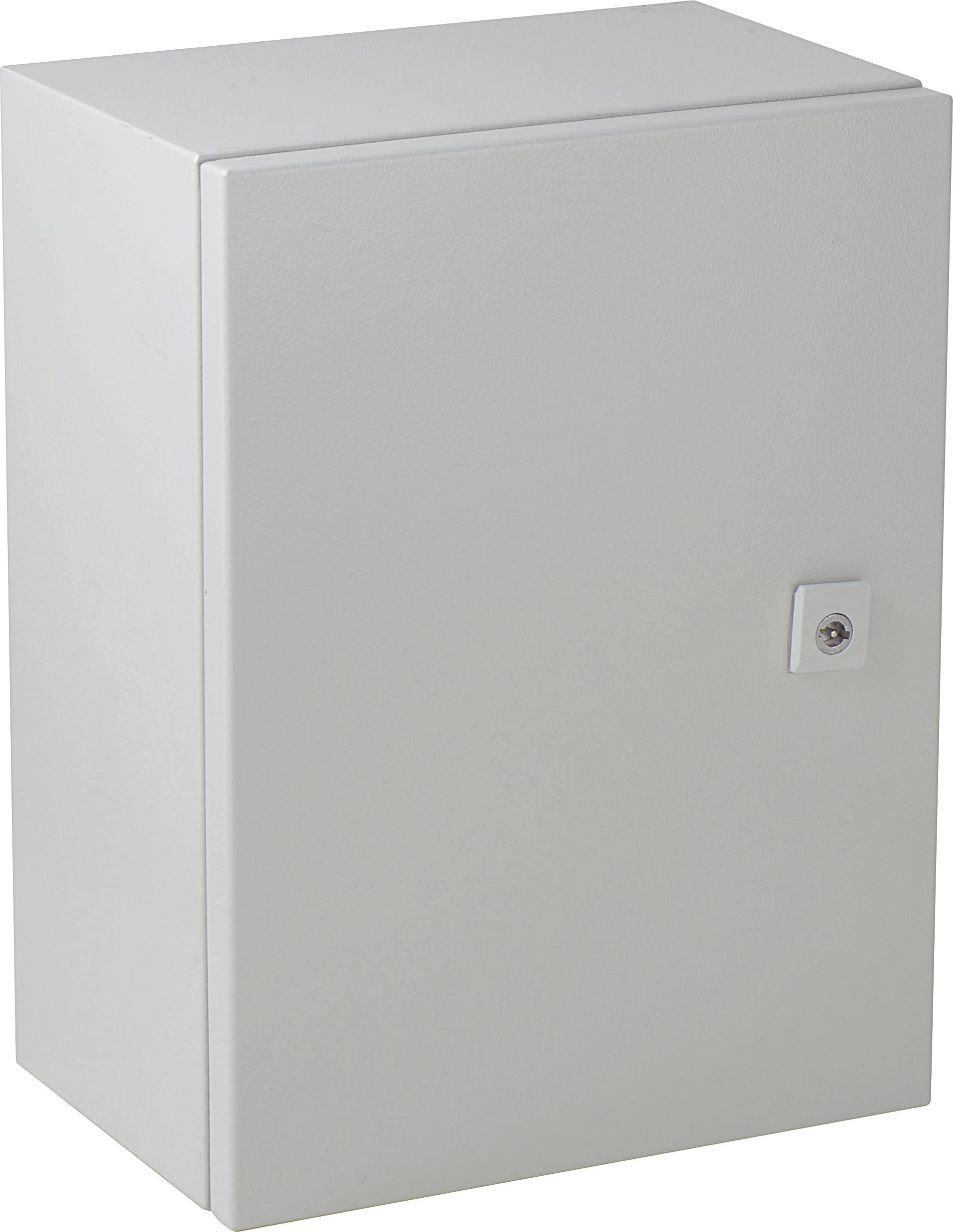 Metallskåp med lås, avsett för säker förvaring av verktyg eller dokument i verkstäder eller kontor.
