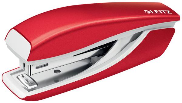 Leitz  55281026  Häftapparat  Röd/vit Inskrivningsansträngning: 10 s. (80 g/m²)