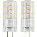Sygonix SY-6442042 LED-lamp EEK F (A - G) GY6.35 Päronform 4.5 W = 40 W Varmvit (Ø x L) 18 mm x 50 mm 2 st