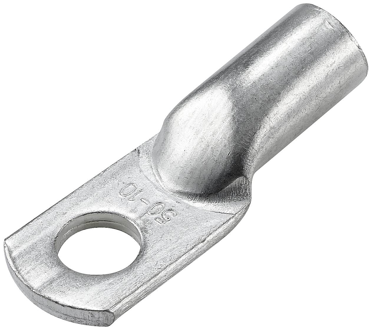 En metallslang med en rundad fästögla i änden, ofta använd inom elektrik för kabelanslutning.