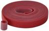 TRU COMPONENTS T24CA062 Kardborreband för paketering Statisk del och fleecedel (L x B) 5 m x 15 mm Röd 5 m