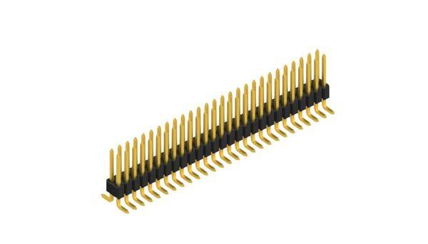 Fischer Elektronik Stiftlist (standard) Antal serier: 2 SLVW4SMD04854G 10 st