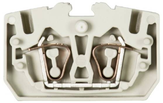 Wieland Electric 39.703.0153.0 Terminal med genomföring 5 mm Fjäderdraganslutning  Grå 100 st Piece