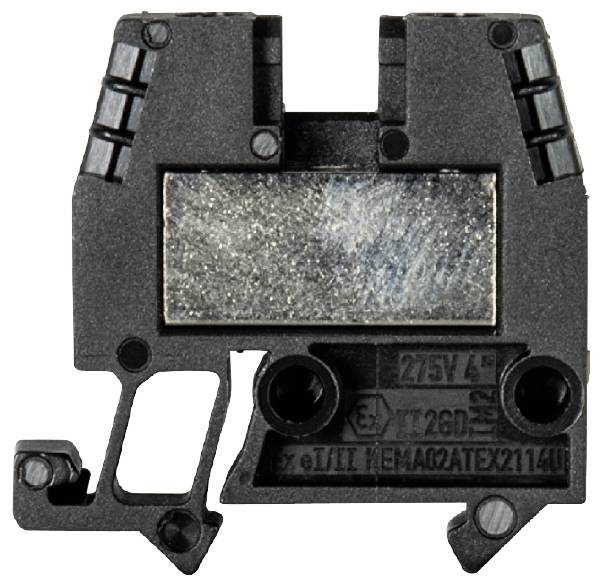 Wieland Electric 55.504.1053.1 Terminal med genomföring 6 mm Skruv Svart 100 st Piece