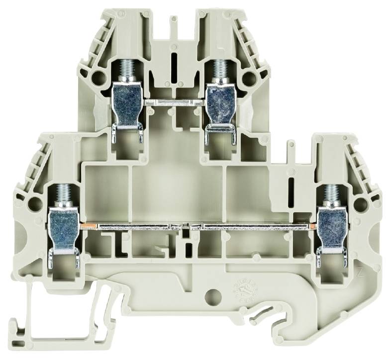 Wieland Electric 58.504.7055.0 Installationsplint 6 mm Skruv Grå 100 st Piece