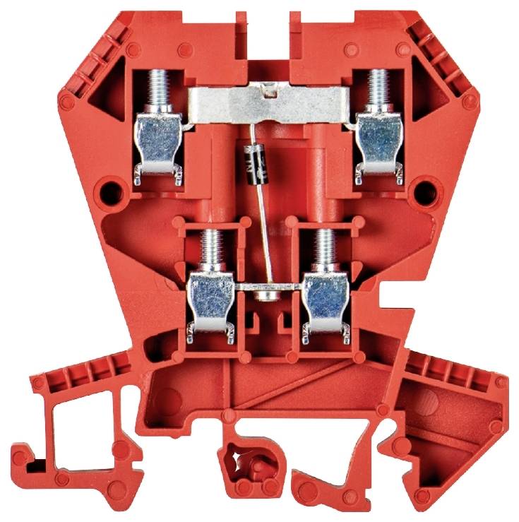 Wieland Electric 57.404.8255.5 Installationsplint 6 mm Skruv Röd 100 st Piece