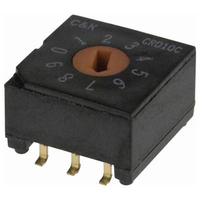 C & K Switches CRD10CM0SB Rotay Switch CRD Series Kodningsomkopplare 1 st Tube-0