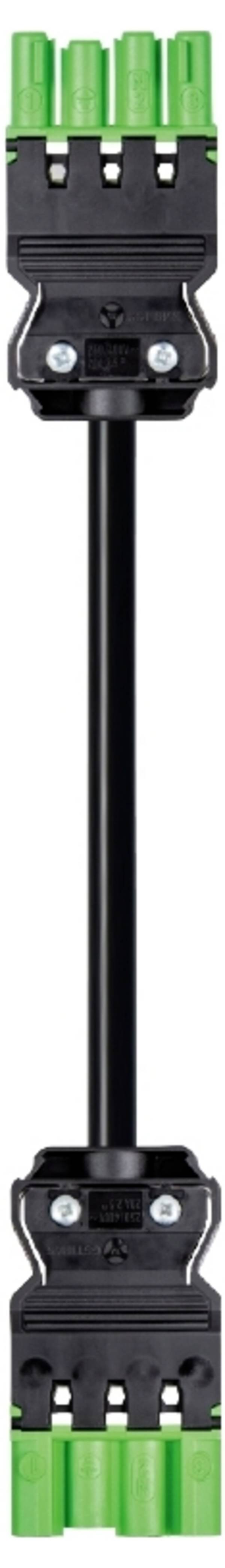 Wieland Electric 92.207.4000.7  Anslutningsledning  Svart 4 m