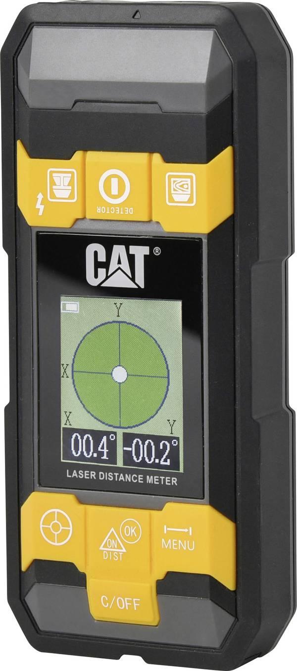 CAT 4in1 Laseravståndsmätare   inkl. korslinjelaser 40 m
