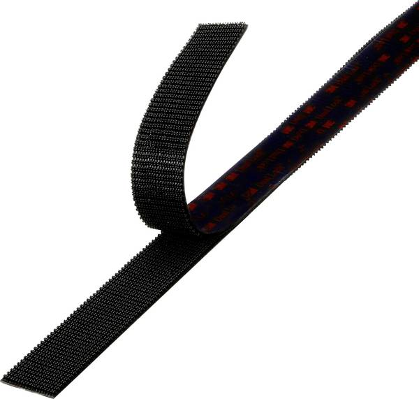 3M Dual Lock SJ3551CF Kardborreband för fastlimning Svamphuvud (L x B) 1 m x 25 mm Svart Metervara