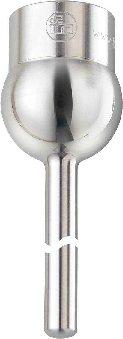 Närbild av en blank metallsked. Skeden reflekterar ljus och visar en förstoring av skaftets och skålens detaljer.