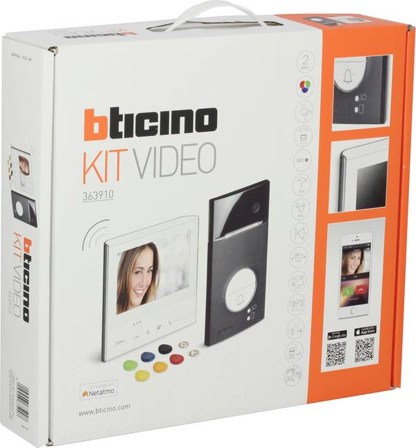 Bticino  FLEX VIDEO L3000 BLACK + X13E    Video-porttelefonsats  WiFi  Video-inomhusenhet, Utomhusenhet    Svart, Vit