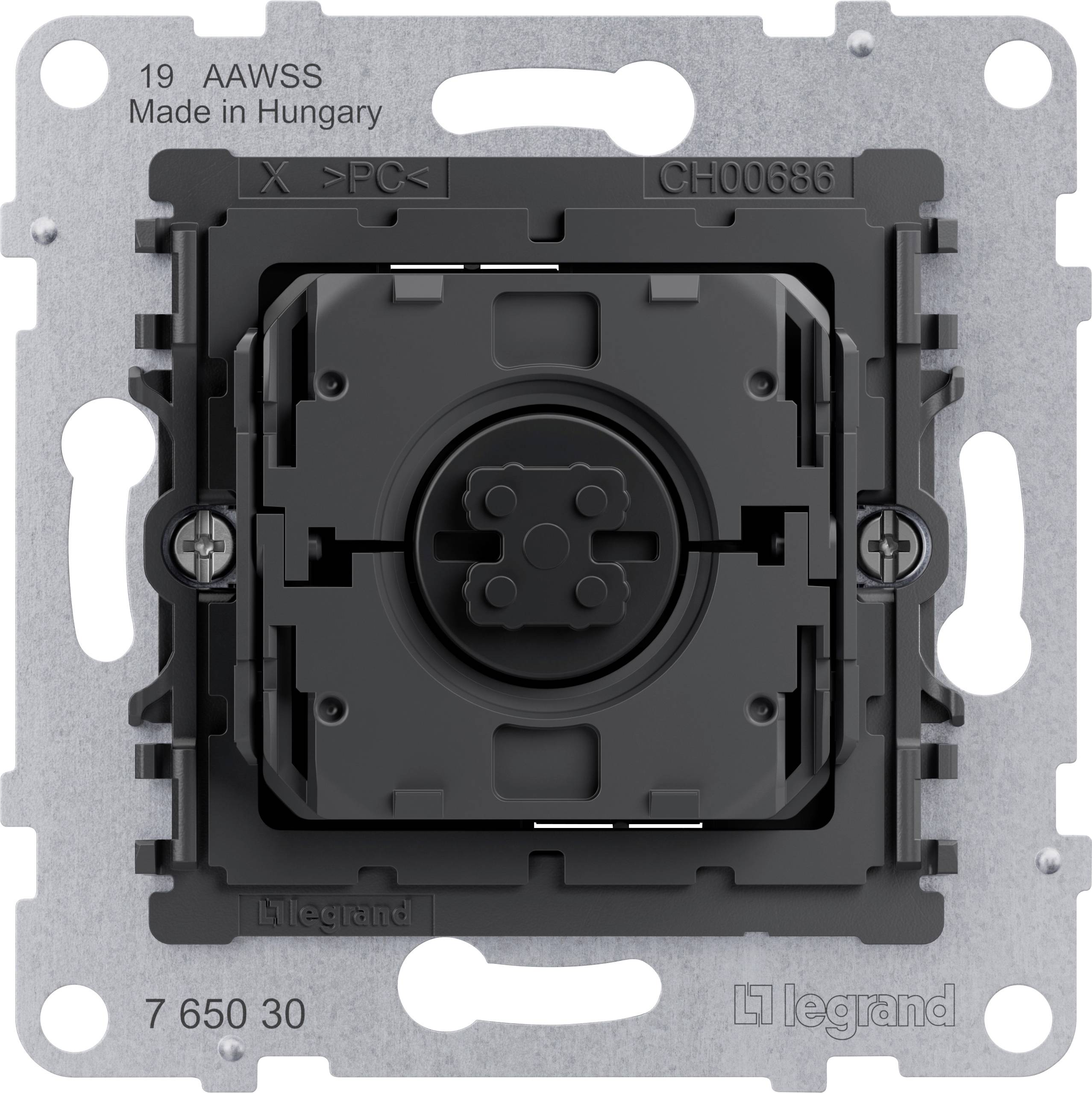 Legrand Insats Jalusibrytare Seano Svart, Metall 765030 1 st