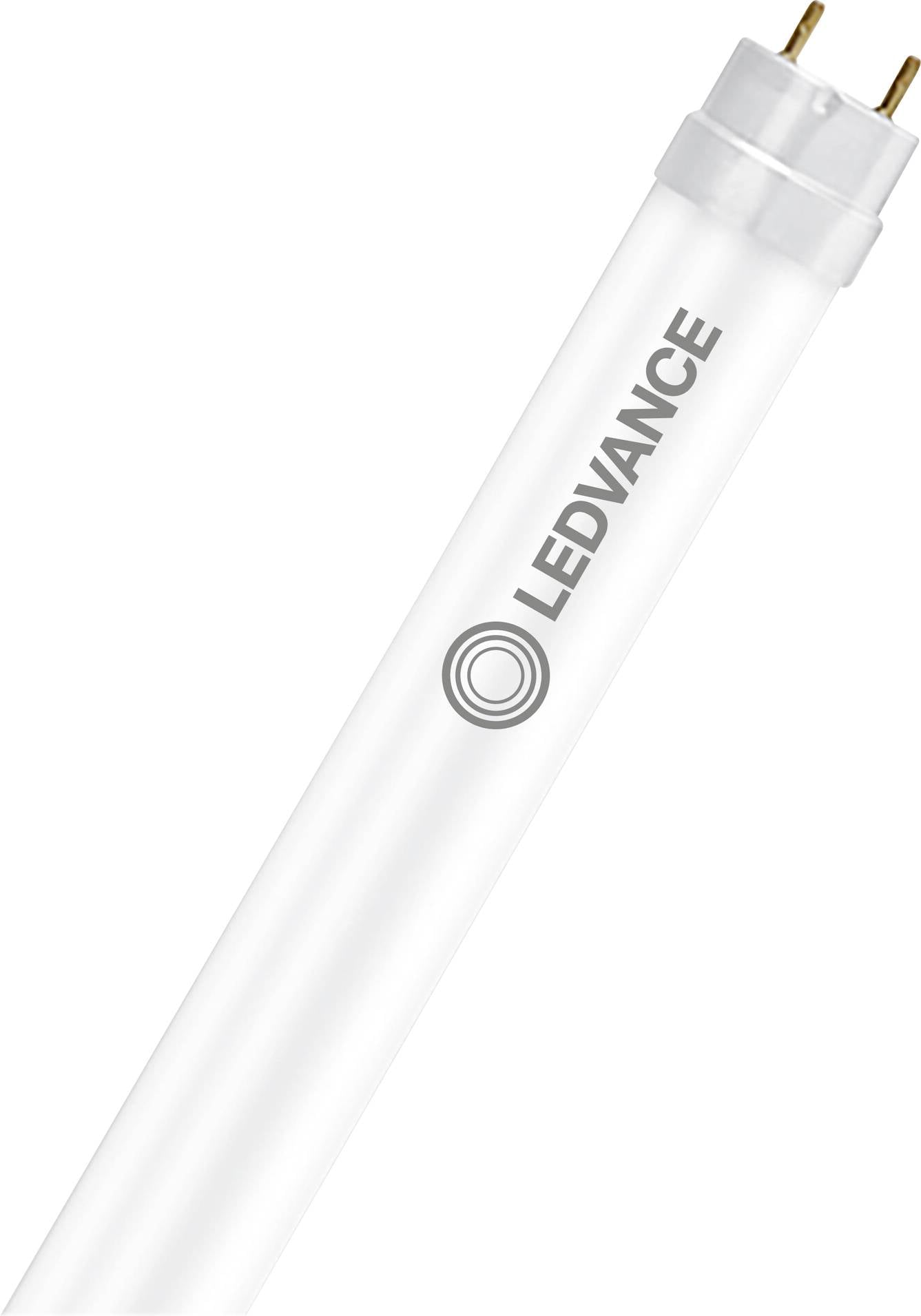 LED-rör med LEDVANCE-logotyp på vit bakgrund.