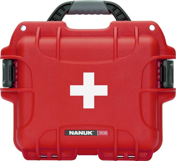 NANUK 908-FSA9 Första hjälpen-väska  241 x 190 x 190 Röd