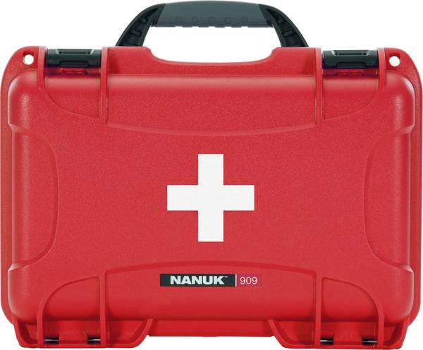 NANUK 909-FSA9 Första hjälpen-väska  291 x 93 x 178 Röd