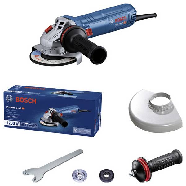 Bosch Professional GWS 12-125 S 06013A6020 Vinkelslip  125 mm borstfri 1200 W