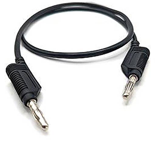 Ett svart audiokabel med två 6,3 mm jackkontakter, lämpligt för musikinstrument eller audioutrustning.