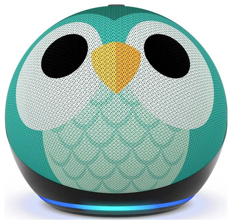 amazon echo Dot Kids (5. Generation) Eulen Design Röststyrd assistent Flerfärgad-0