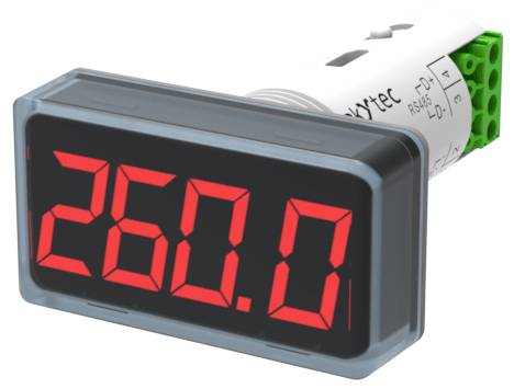 Digital display visar siffran '260.0' i röda siffror.