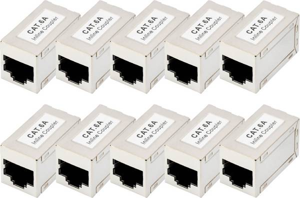 Digitus DN-93905-10 Kontakt DN-93905-10 RJ45 Kopplingshölje    Antal poler (RJ) 8 Silver 10 st