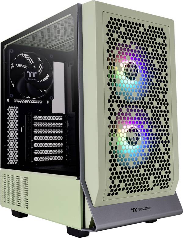 Thermaltake Ceres 300 TG ARGB Matcha Green Midi-Tower Datorchassi  Grön