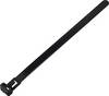 TRU COMPONENTS TC-13340648 TC-RT-150-7.6-B Buntband 150 mm 7.6 mm Svart Avtagbart, kemisk beständighet, UV-stabiliserad 100 st