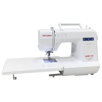 Gritzner Symaskin med friarm Hobby 140 Datorstöd, med förlängningsbord, med display Vit