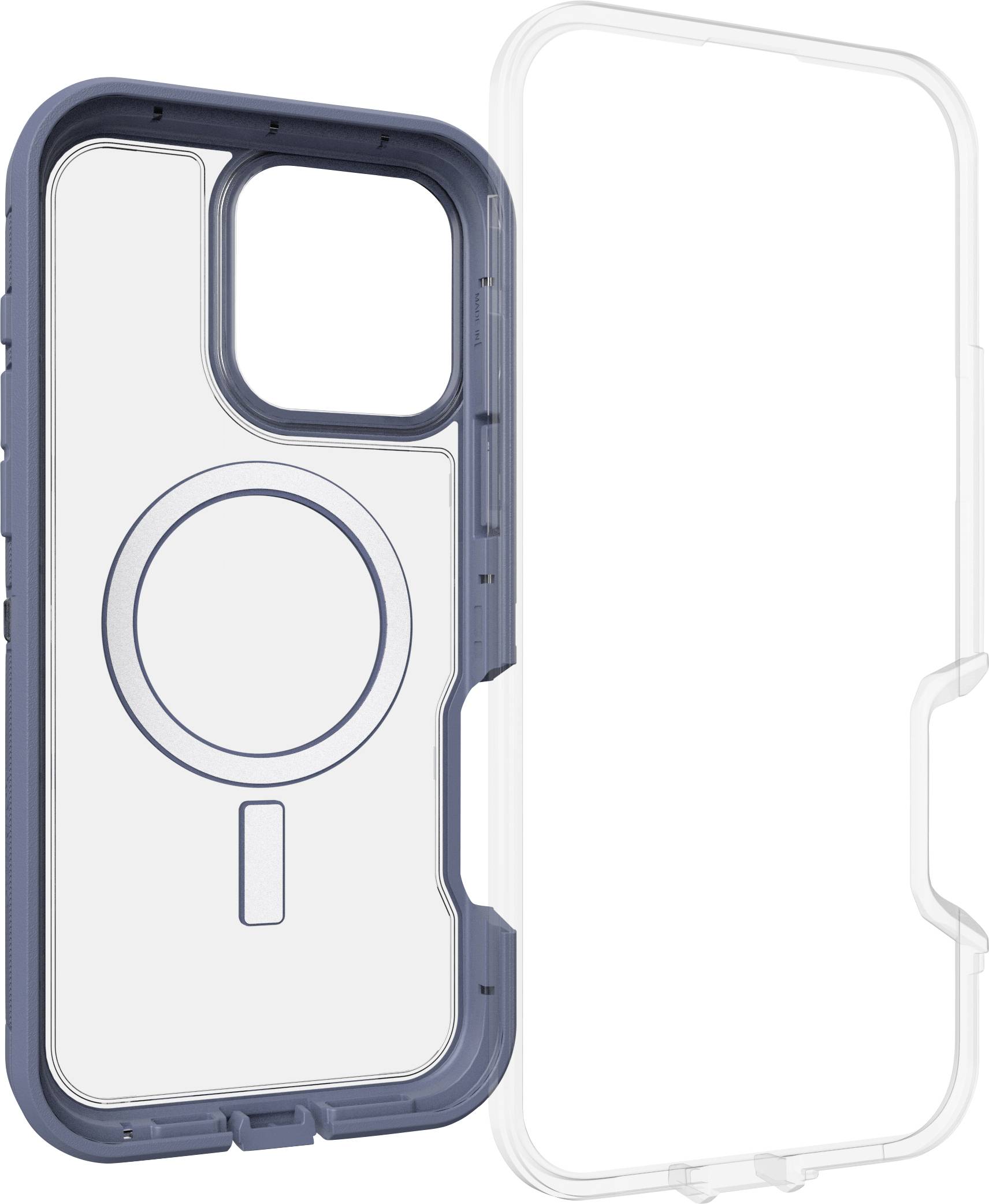 Otterbox Defender XT Backcover Apple iPhone 16 Pro Max Blå, Transparent MagSafe-kompatibel, Stöttålig 77-96132