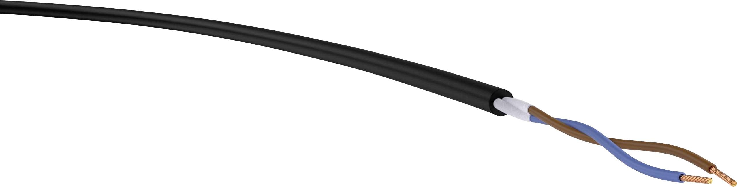 VER H07RN-F 2x 1 Tr.500 Energiledning H07RN-F 2 x 1 mm² Svart 500 m