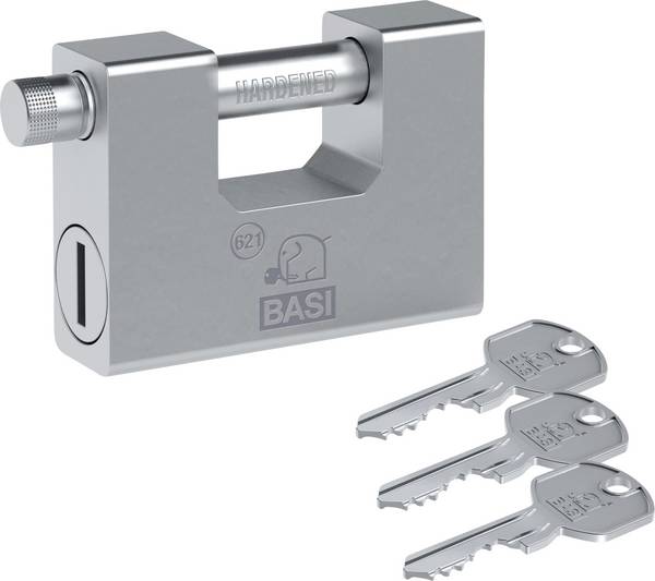 Basi 6210-9000 Hänglås 94 mm Ny låsning    Nyckel