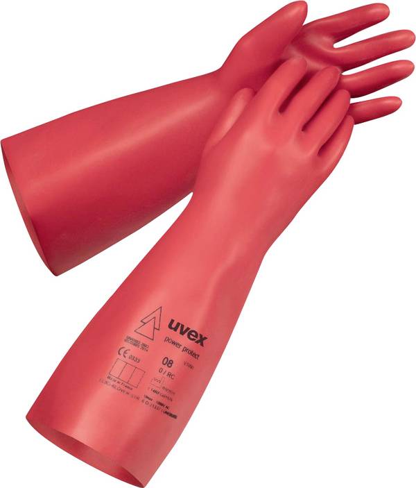 uvex power protect V1000 6084010 Naturlatex Handskar för elektriker Storlek (handskar): 10 EN 60903   1 par