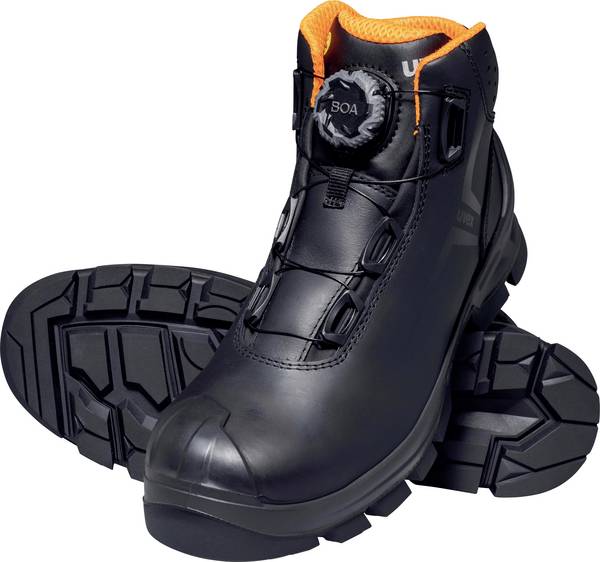 uvex 2 MACSOLE BOA 6532244  Säkerhetsstövlar S3 Skostorlek (EU): 44 Svart, Orange 1 par