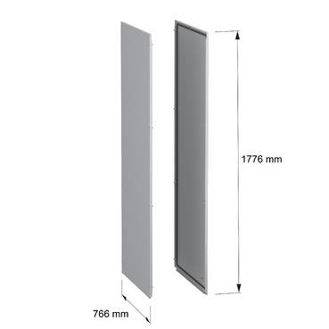 Schneider Electric NSY2SPN188 Sidoväggar, yttermontering, panelSeT SFN, för elhölje H 1800 x D 800 mm, 2-pack sidoväggar-5