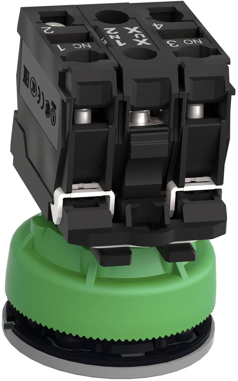 Schneider Electric XB5FWCUST01 Ljustryckknapp, plast, komplett, 30 mm, kundspecifik via konfigurator Lampknapp Plast 1 s-4