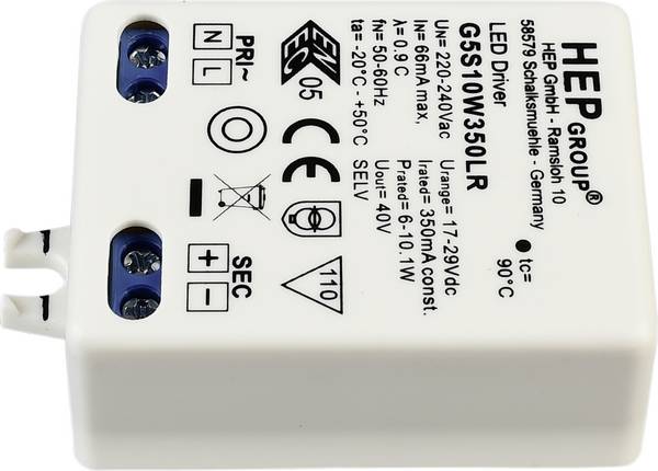 Deko Light 862239 LED driver  Konstantström 10 W  17 - 29 V/DC  1 st