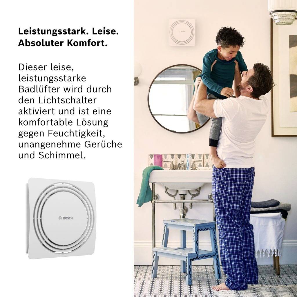 Bosch Home Comfort FAN 1900 W100 Badrumsfläkt 230 V 75.4 m³/h 100 mm-6