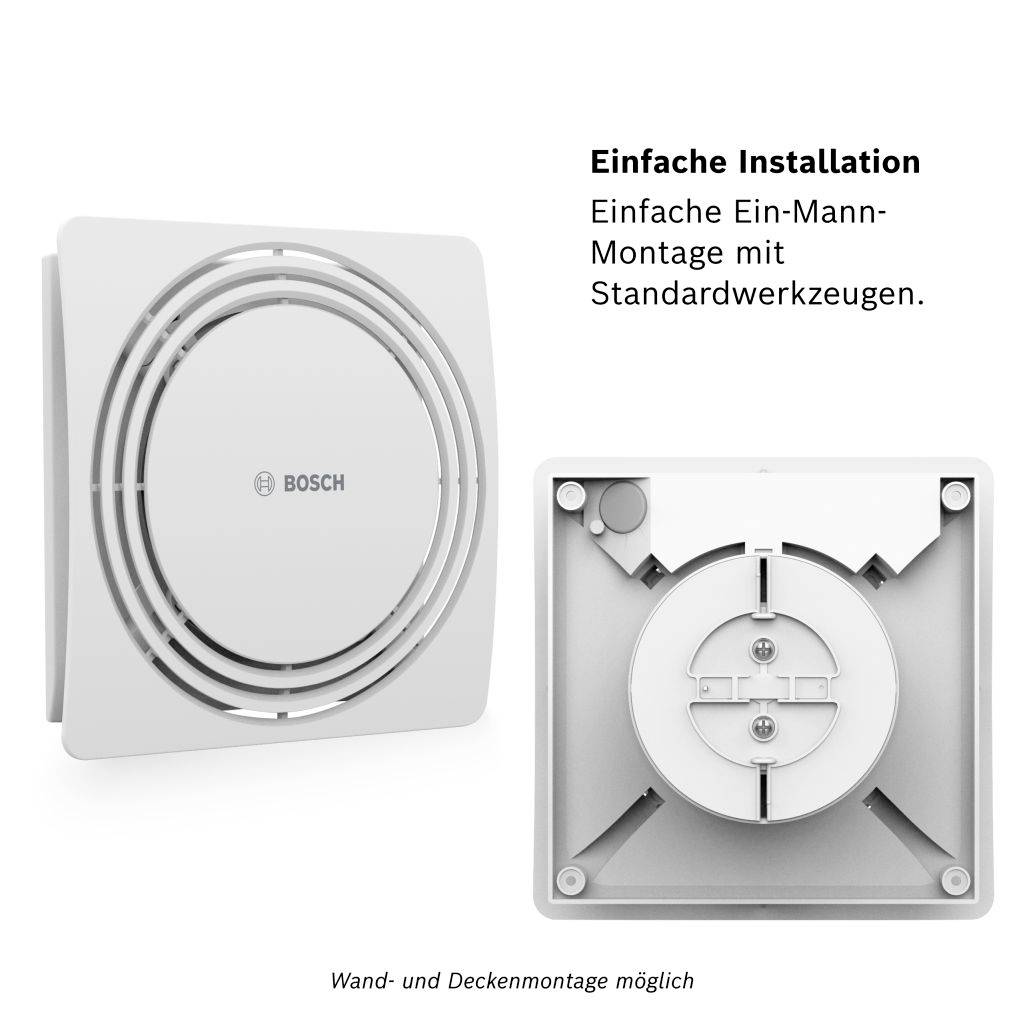 Bosch Home Comfort FAN 1900 W100 Badrumsfläkt 230 V 75.4 m³/h 100 mm-9