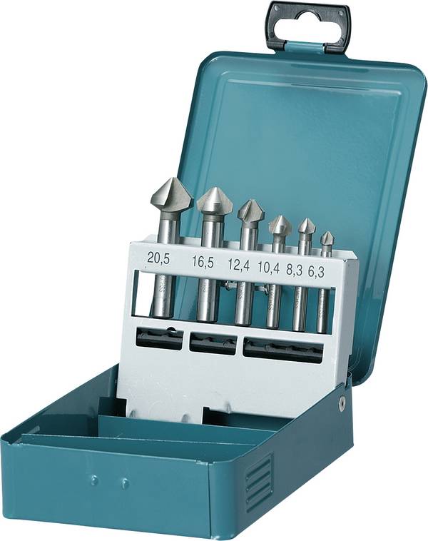 Makita  D-42204 Försänkningsborr-set  6.3 mm, 8.3 mm, 10.4 mm, 12.4 mm, 16.5 mm, 20.5 mm HSS  Cylinderskaft 5 st